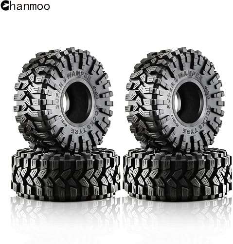 Miniatura 8 de 1.9 RC Crawler Neumáticos de 4.724 in con inserto de espuma de goma blanda escala 110 neumáticos para Traxxas TRX4 Axial SCX10 SCX10 II RC4WD D90