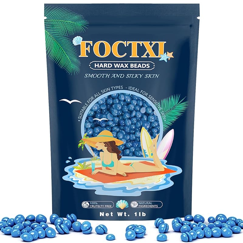 Cera depilatória em grânulos FOCTXI para pelos grossos, 450 g