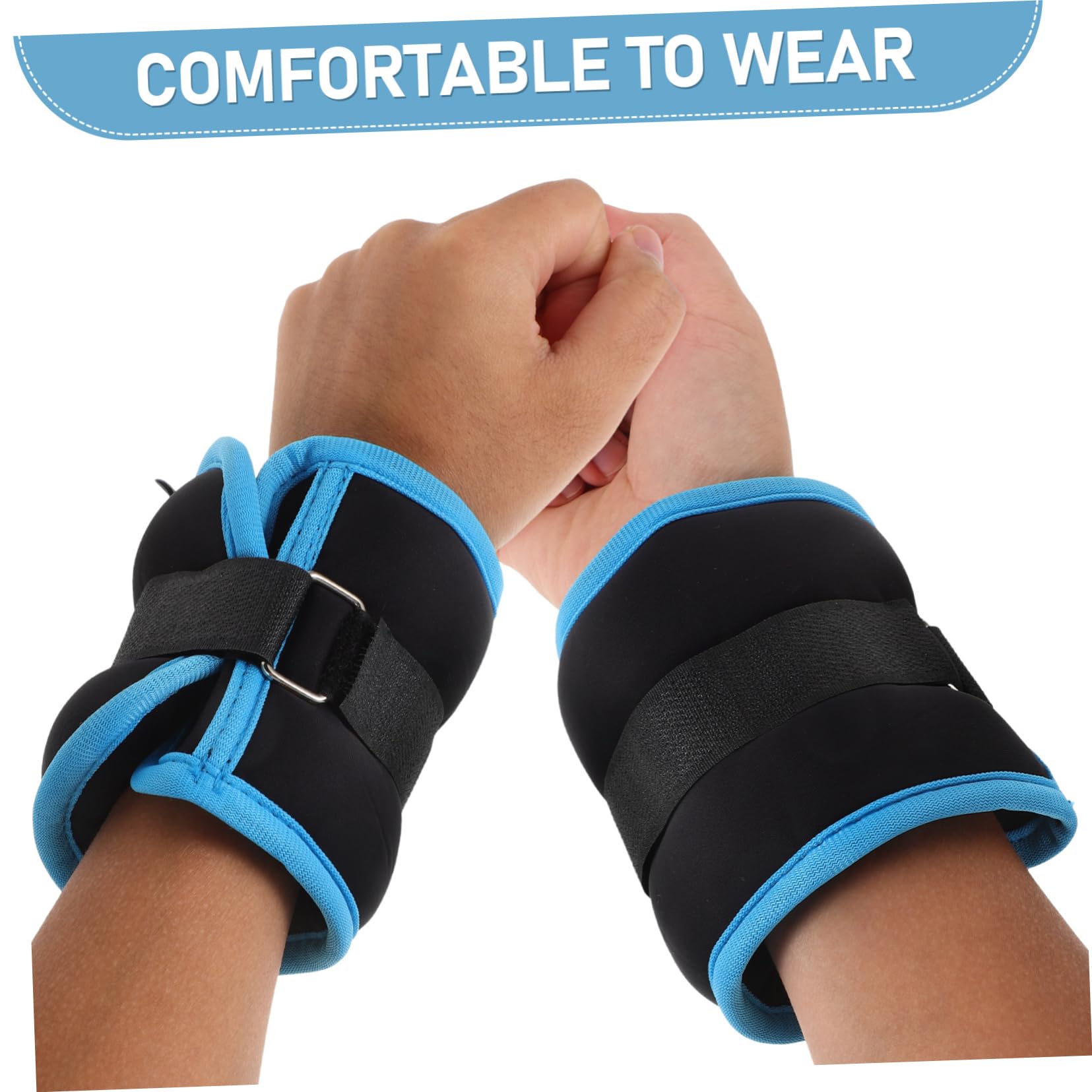 2pezzi Cavigliere Regolabili Per Allenamento Fitness Pesetti Per Caviglie Professionali Per Corsa e Yoga Equipaggiamento Resistente Con Cinghie Adesive Totale