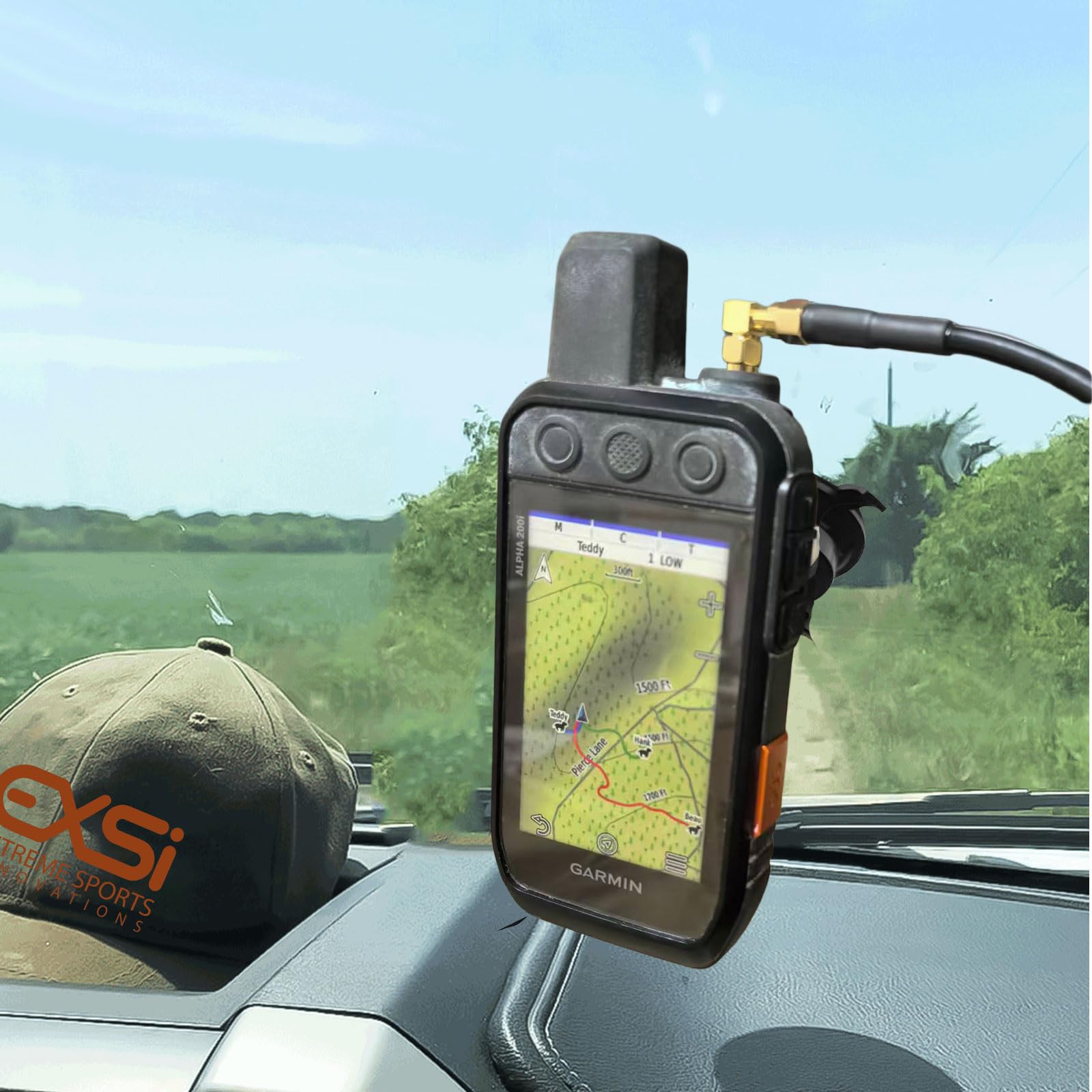 Antenne de Toit Voiture Compatible pour Garmin Alpha 100 200i 300/300i et Astro (Noir)