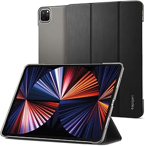 Spigen Liquid Air Folio Designed for iPad Pro 12.9 inch Case 2021 5th Generation - Black
