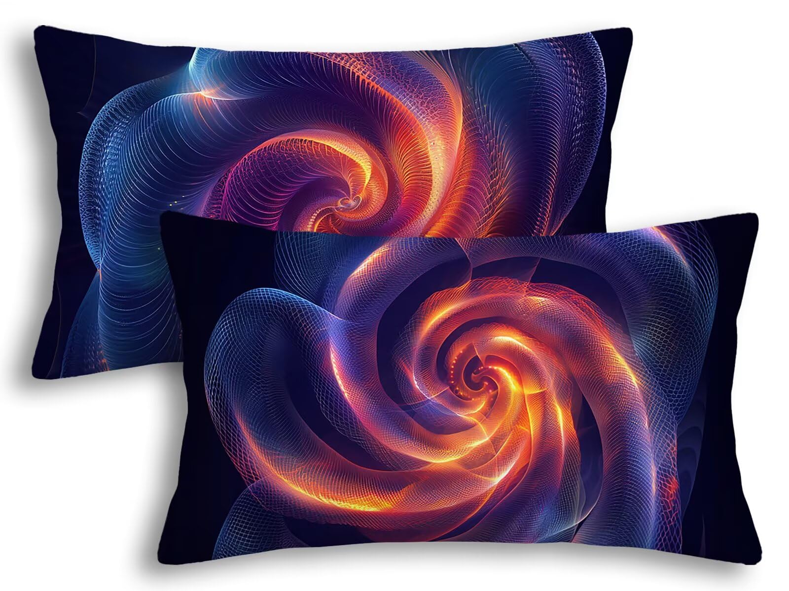 Taie oreiller 40x60 violet de qualite superieure avec motif abstrait