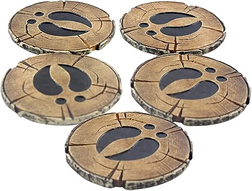 Miniatura 7 de Hook Line & Sinker Bait Shop - Posavasos rústicos con soporte, juego de 5