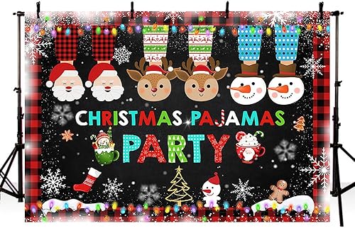 Miniatura 8 de MEHOFOND Suéter feo de invierno de 7 x 5 pies, telón de fondo para fiesta de Navidad, pizarra con texto en inglés May Your Sweater Be Ugly and