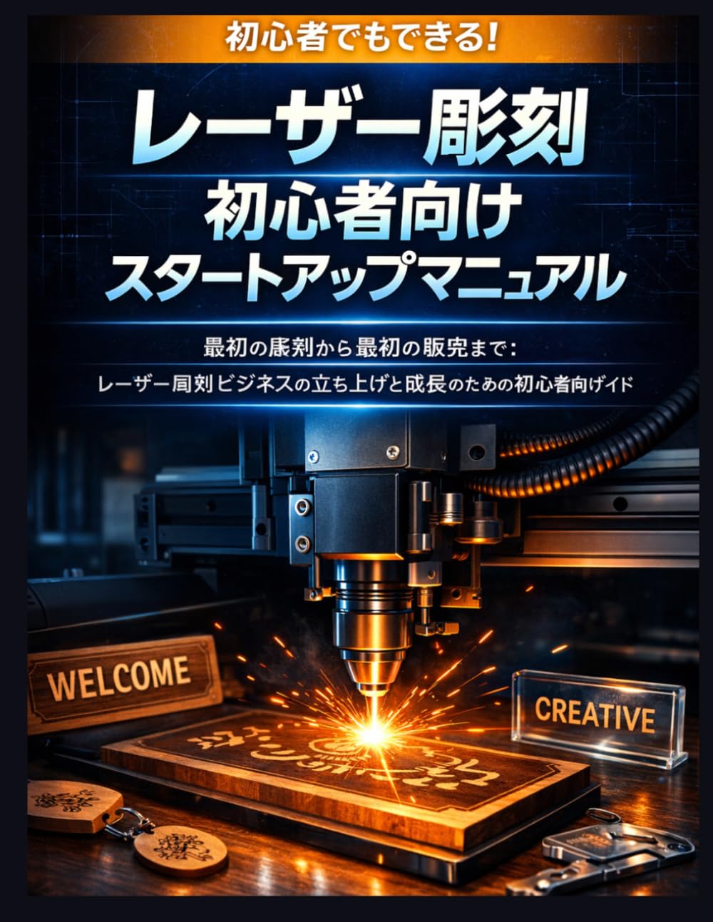 レーザー彫刻初心者向けスタートアップマニュアル: 最初の彫刻から最初の販売まで：レーザー彫刻ビジネスの立ち上げと成長のための初心者向けガイド