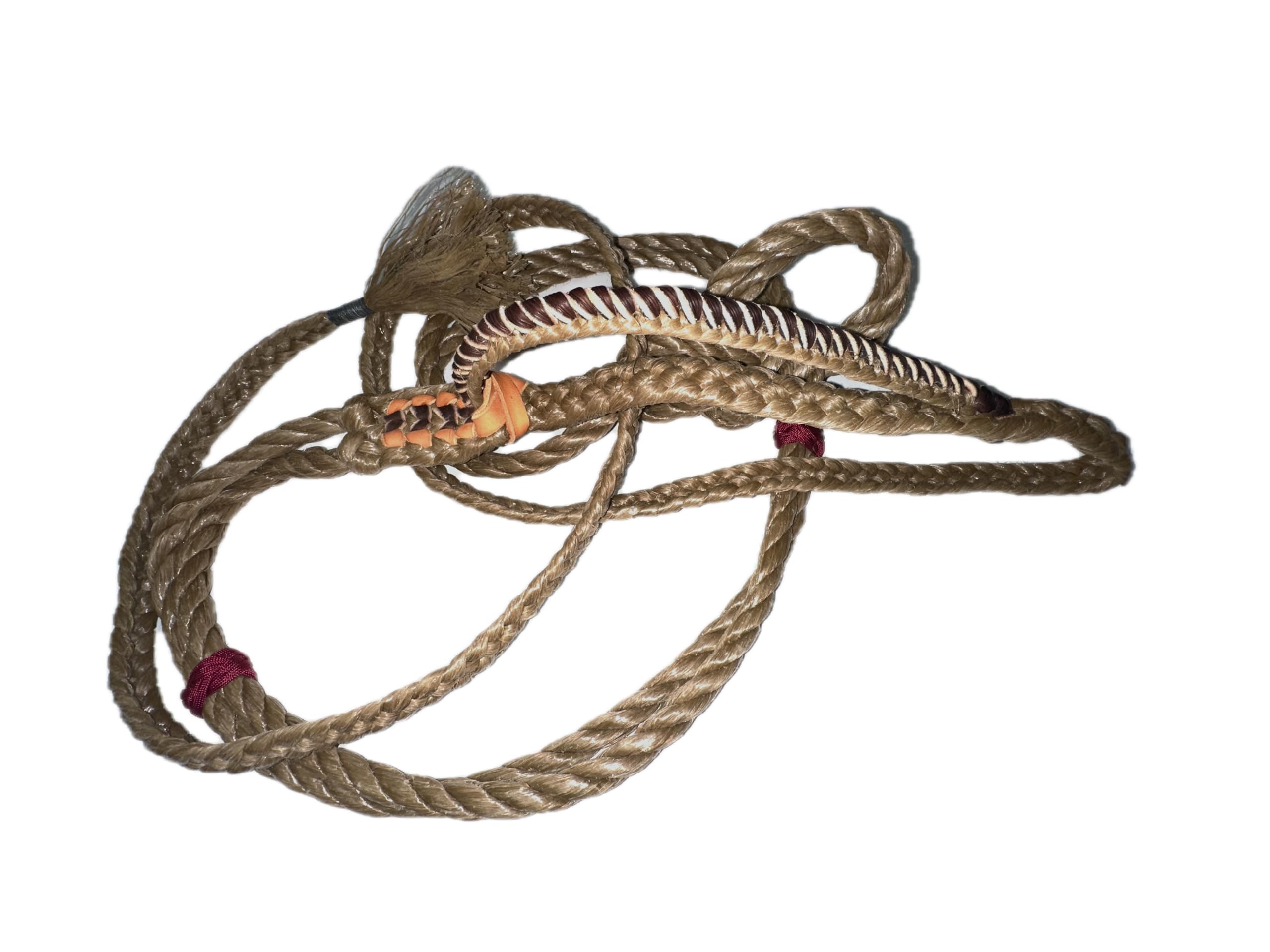 Steer Rope Bull Riding Rope - Full Leather Right Hand Steer Rope For ...