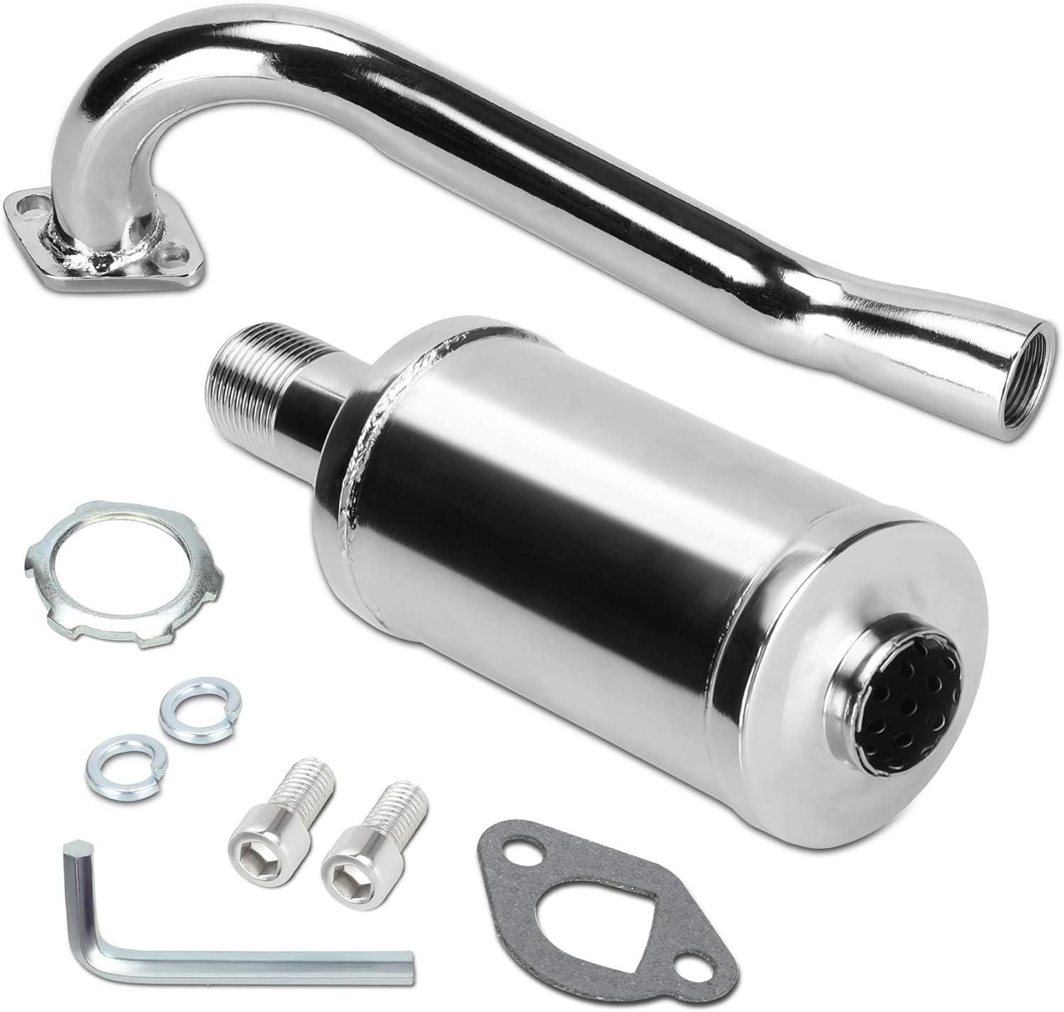 FVRITO Predator 212 Exhaust Pipe with Muffler for Go Kart