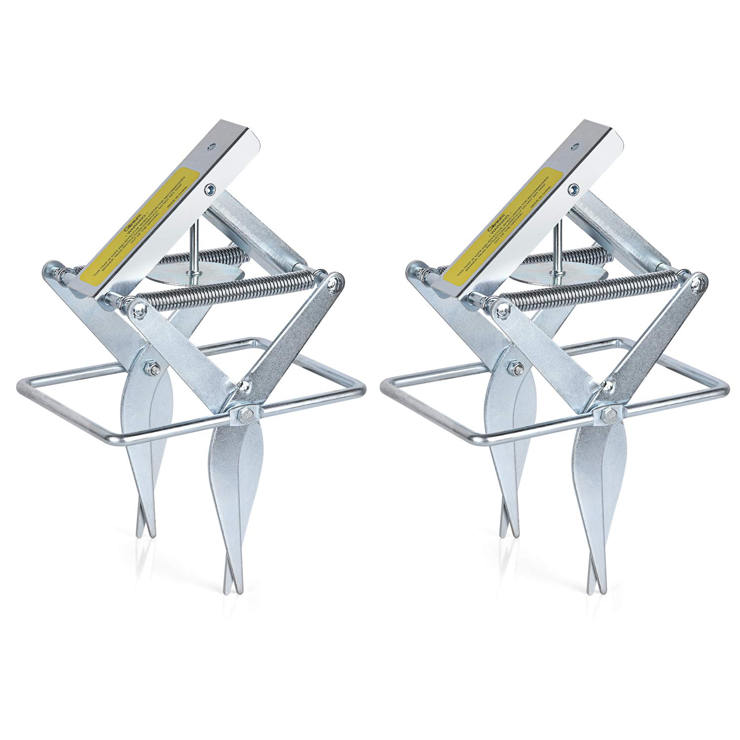 Garsum Mole Traps for Lawns, Plunger Gopher Trap, Reusable Quick and Clean Kill,2 Scissor Traps