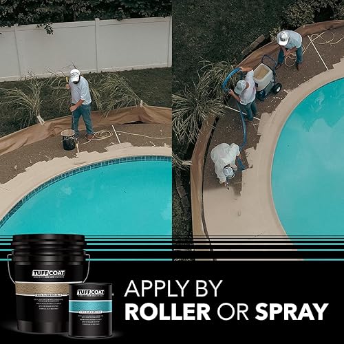 Miniatura 6 de Tuff Coat UT-101 Negro - 5 Galones No sumergible, a base de agua, revestimiento antideslizante de goma