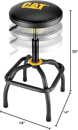Miniatura 9 de Cat Taburete rústico de diseñador para tienda, cojín de asiento de piel sintética, altura ajustable, color marrón y negro 980841ECE