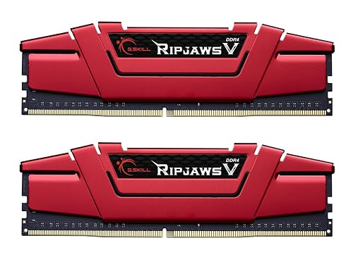 G.SKILL 16GB (2 x 8GB) Ripjaws V Series DDR4 PC4-25600 3200MHz Intel Z170 Platform Desktop Memory F4-3200C16D-16GVRB