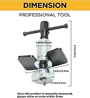 Vista 2 de YAKEFLY Herramienta de rebobinado de pistón de pinza de freno, herramienta de retroceso de pistón de freno, herramienta de retroceso de freno