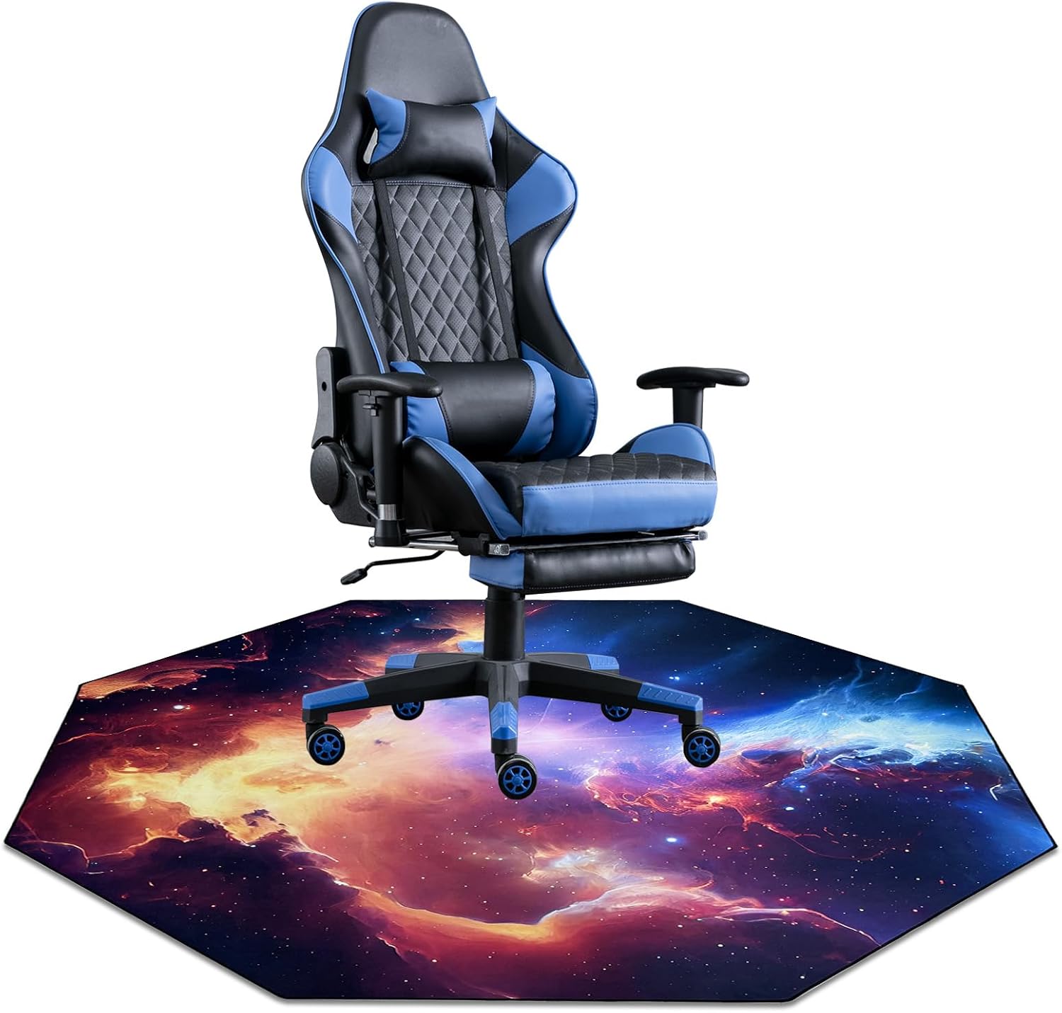 USTIDE Large Gaming Chair Mat for Carpet and Hardwood Floor - Office, Gaming Room Computer Chair Mat