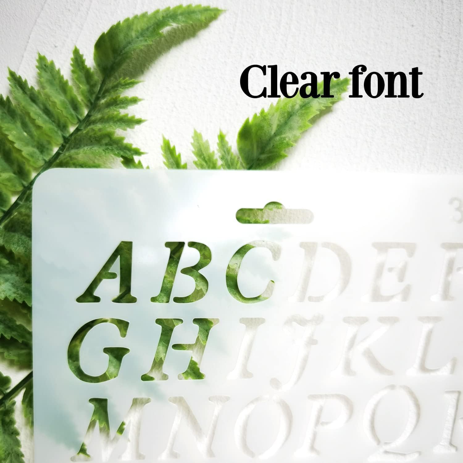 Pack of 4 Plastic Alphabet Letter Number Drawing Painting Stencils Scale