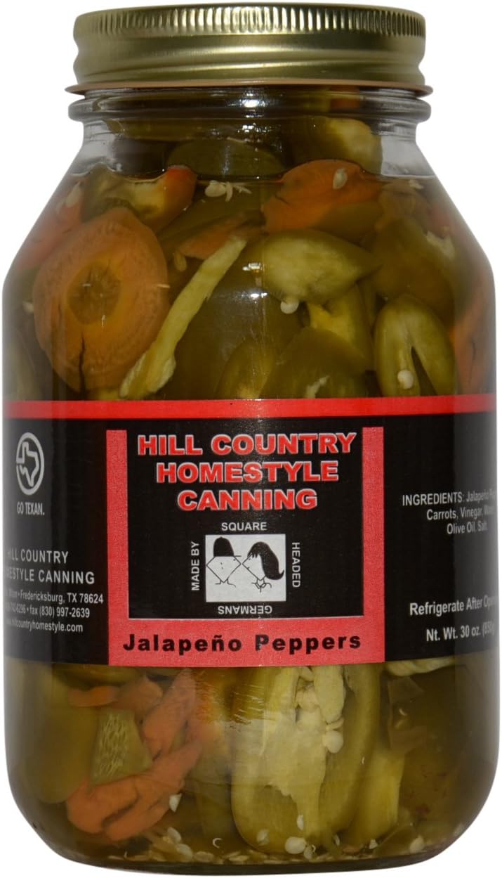 Texas Hill Country Pickled Jalapeno Peppers 32oz