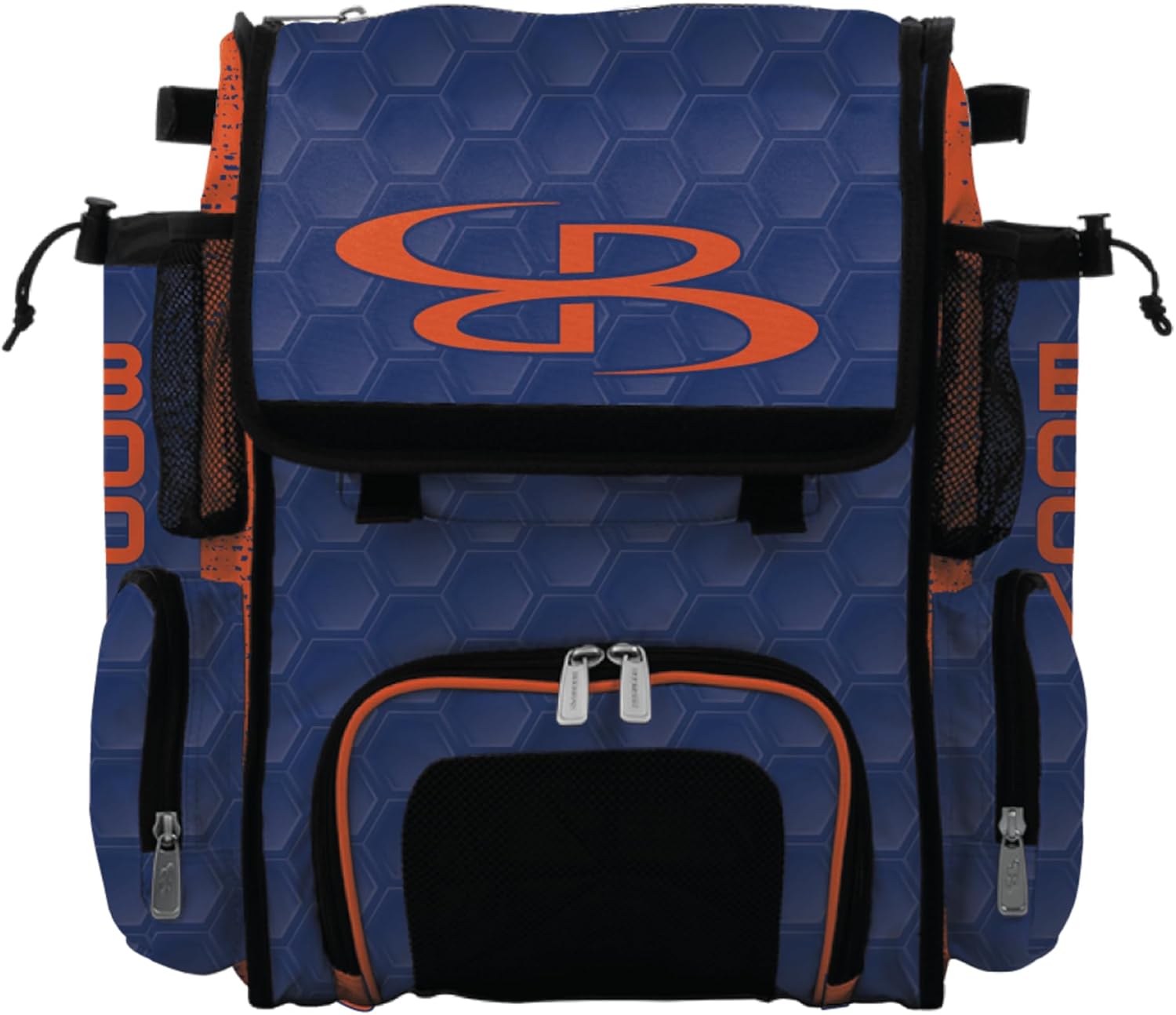 Boombah Mini Superpack Bat Bag Baseball Softball Backpack, Holds 2 Bats, Shoe Compartment, Water Bottle Holders - 3DHC