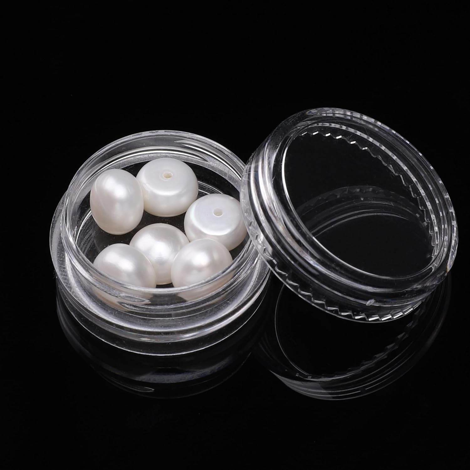 Natural Half Drilled Pearl Beads White 8.5-9mm 6pcs AAAA Freshwater Cultured Loose Gemstone Beads for DIY Stud Earring Jewelry Making - Image 7