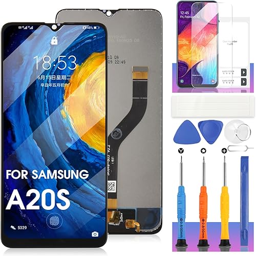 Reemplazo de pantalla para Samsung Galaxy A20S LCD para Samsung A20S LCD para Samsung A20s Digitalizador Reemplazo de pantalla táctil Asamblea pieza