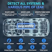 Vista 2 de Automotive Smoke Machine, Upgraded 19PSI Leak Detector Unit Kit Dual Mode Built-in Air Pump DC12V EVAP Vacuum Exhaust Leak Diagnostic Tester Tool