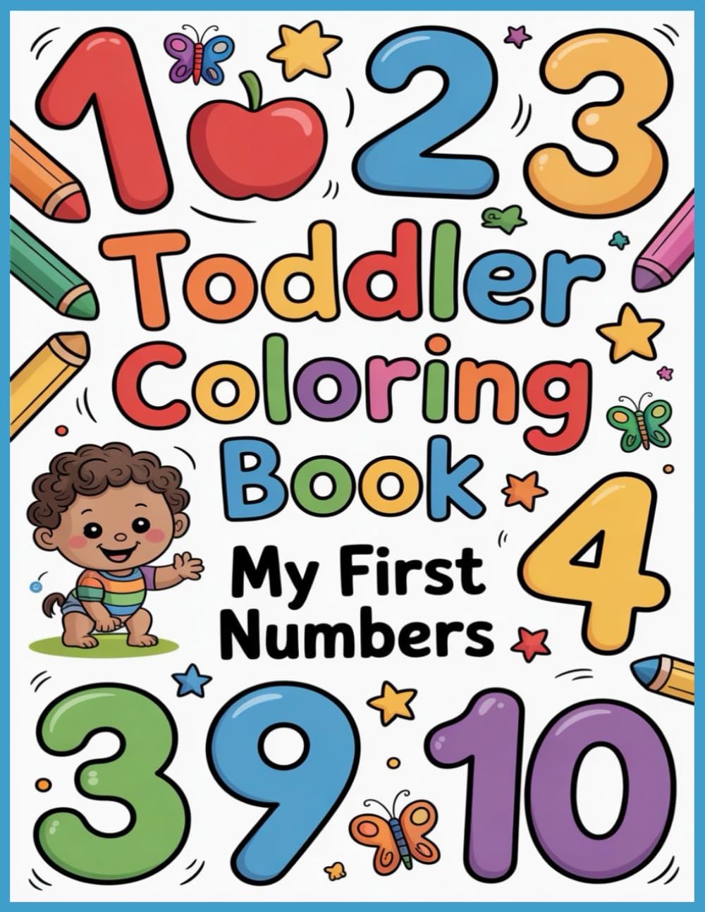 Toddler Coloring Book: My First Numbers