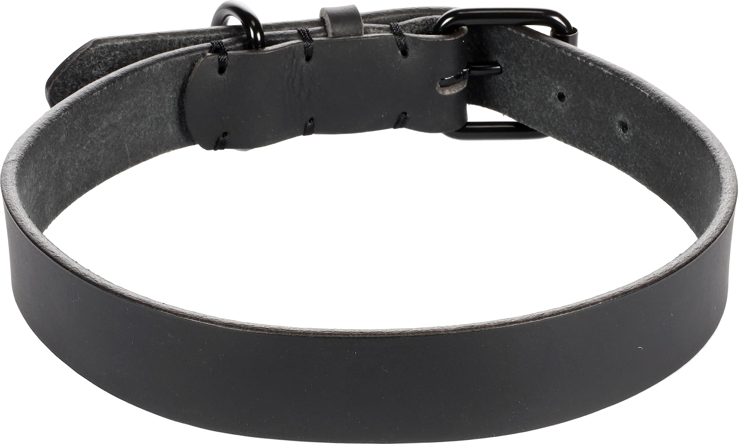 Flamingo Dog Collar Leano Black XXL 52-62cm 30mm