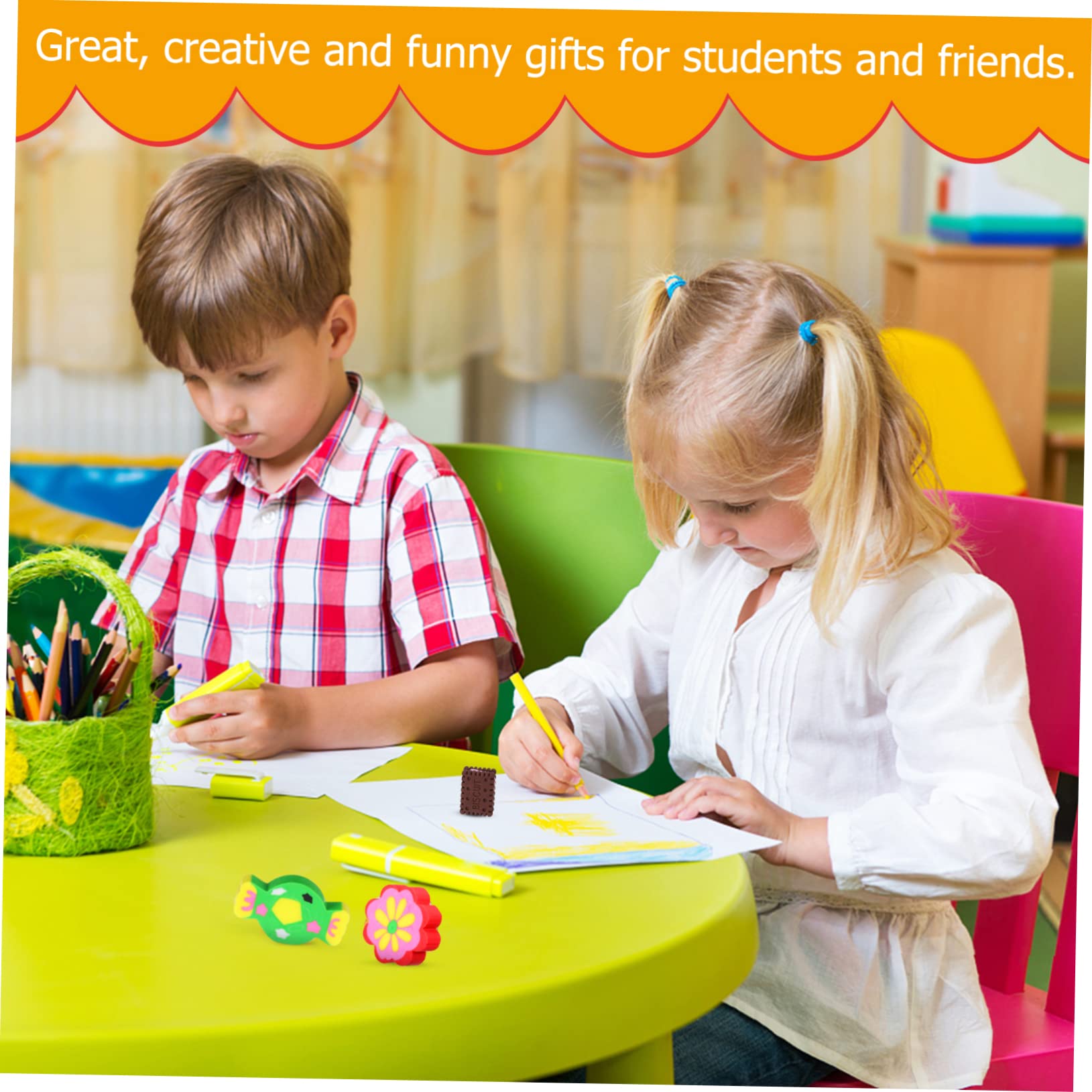 Erasers Pack 100 Pezzi Tpr Animal Cartoon per Bambini | Festa Scuola Decor, Gomme per Cancellare da Cancellare per Cartoni Animati, Classroom Rewards e Party Favors Stile Casuale
