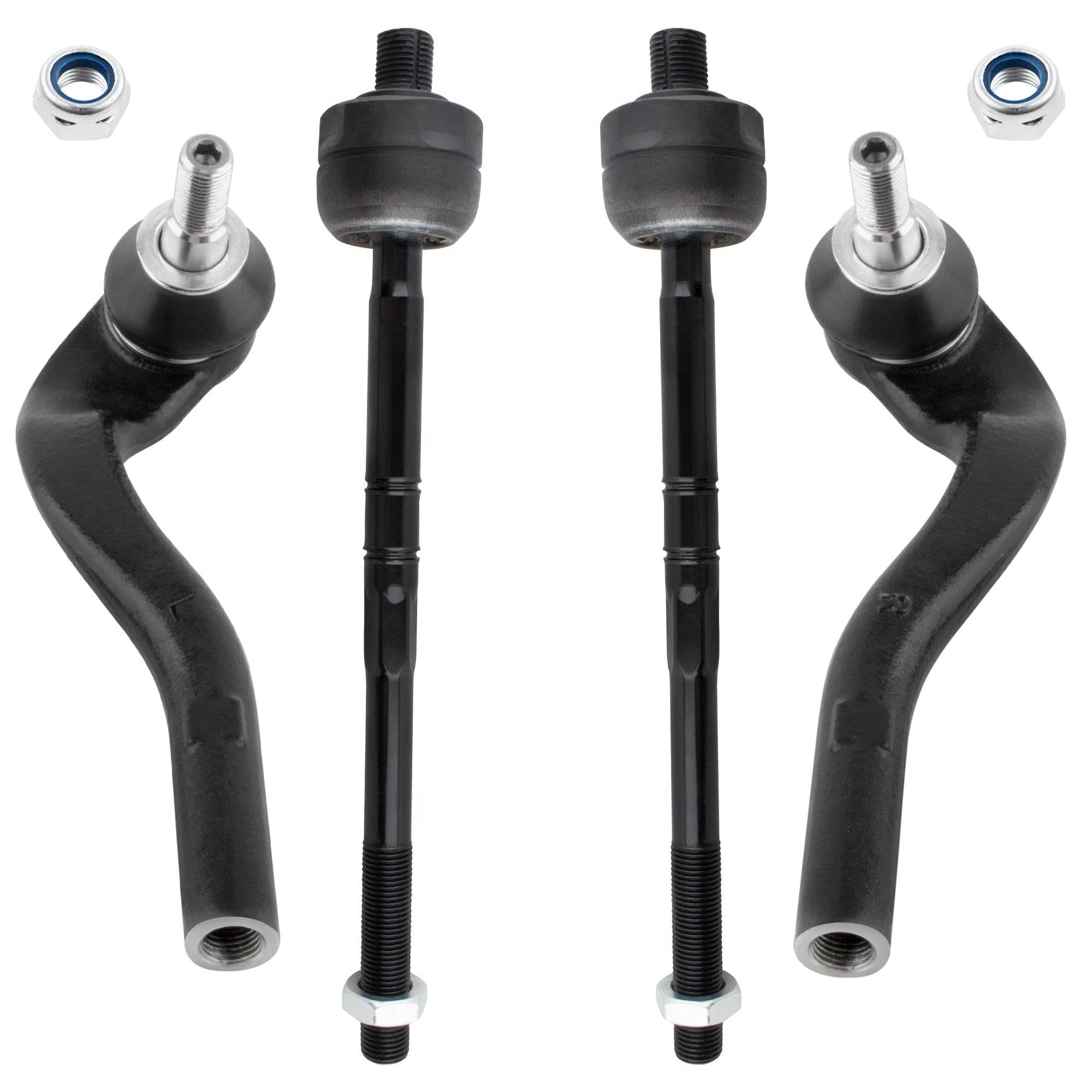 e代e棒　eROD Amazon.com: BOXI 4pcs Front Inner Outer Tie Rod Ends Fit for