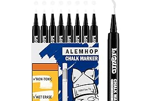 Whiteboard Markers Fine Tip: Smooth-Writing Chalk Markers for Acrylic Boards