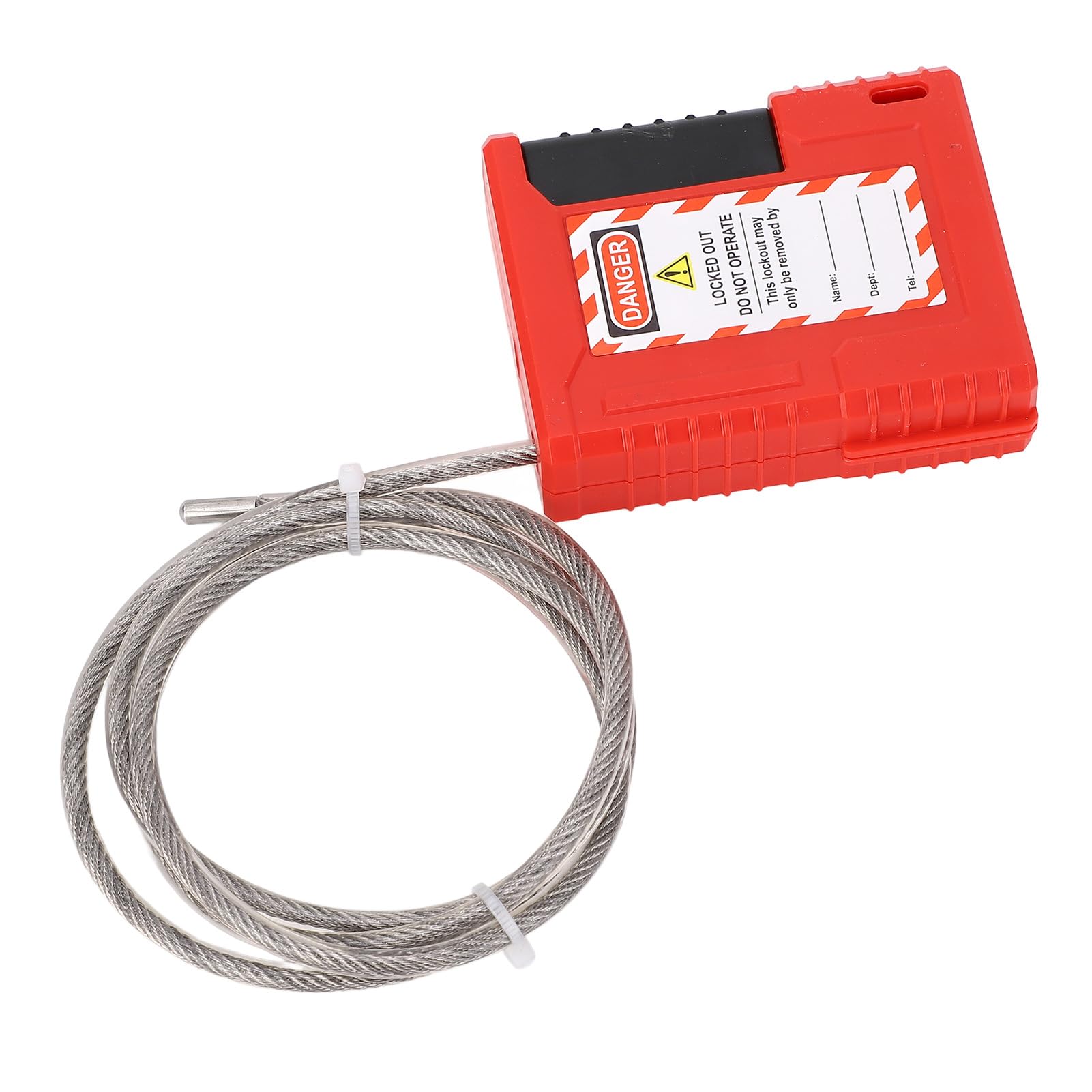 Blokada Kablowa Sonew Lockout Tagout, Kłódka Bezpieczeństwa Tagout ze Stali Nierdzewnej o Długości 3,28 Stopy, Regulowana Blokada Kablowa, Kabel Loto do Blokady Tag Out, do