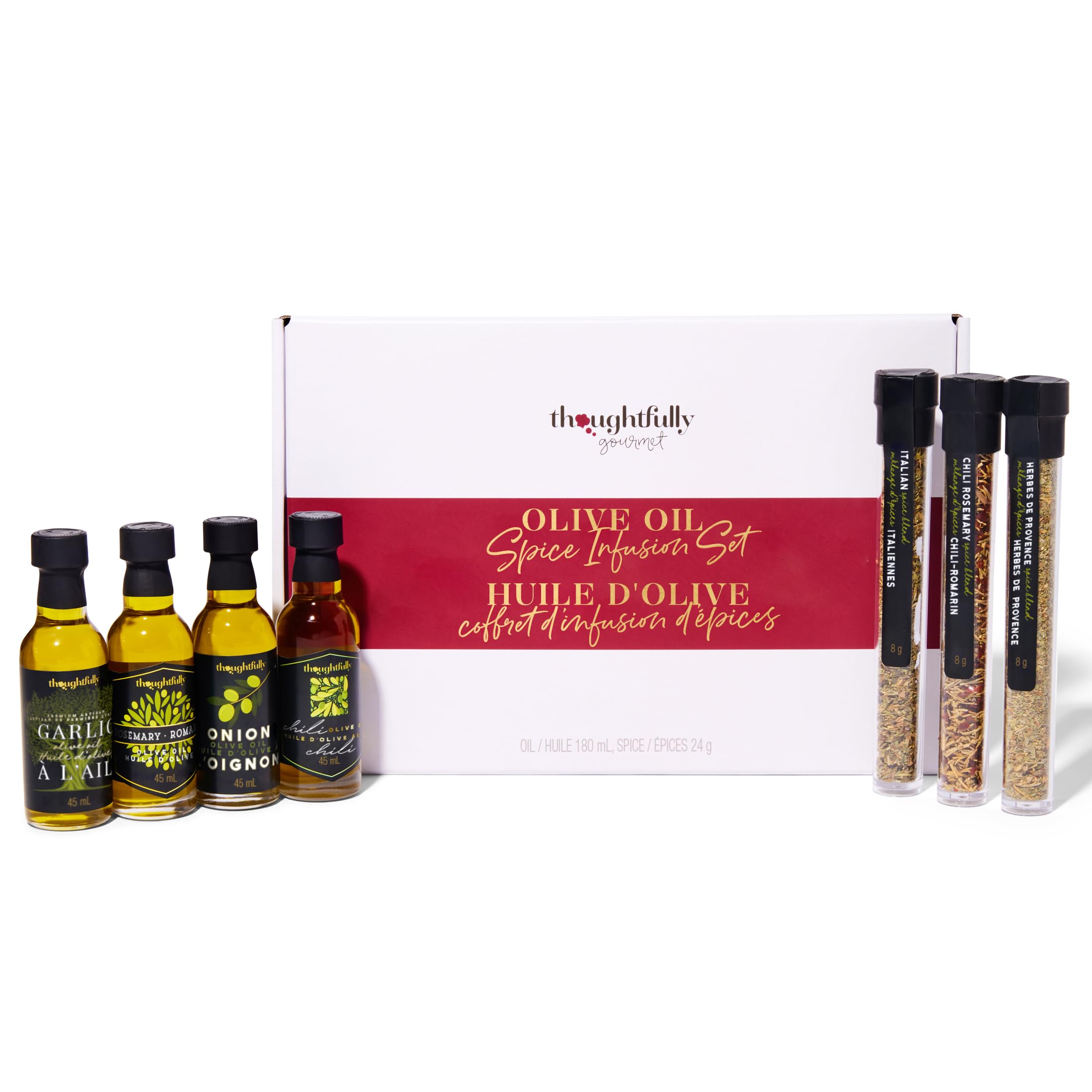 Thoughtfully Gourmet, Olive Oil Spice Infusion Gift Set, Premium