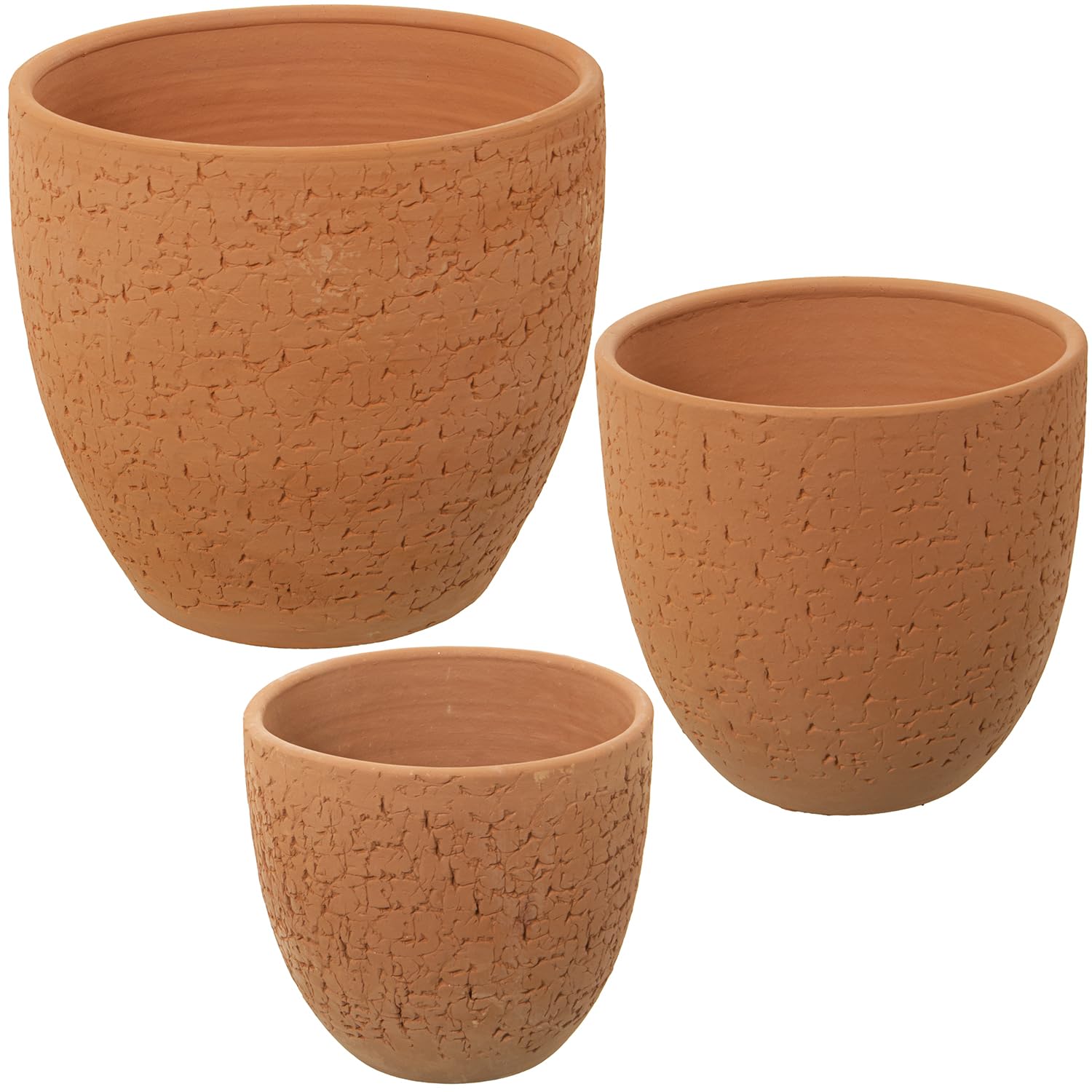 Pots de fleurs céramique boue DRW 29x29x27 cm d'excellence durable