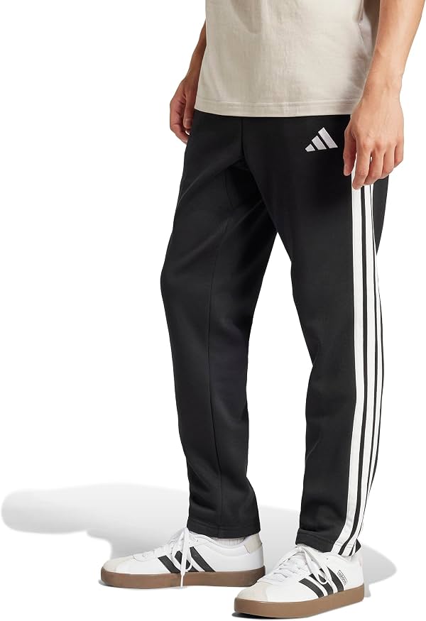 Pantalones adidas Essentials Fleece con abertura y 3 rayas para hombre