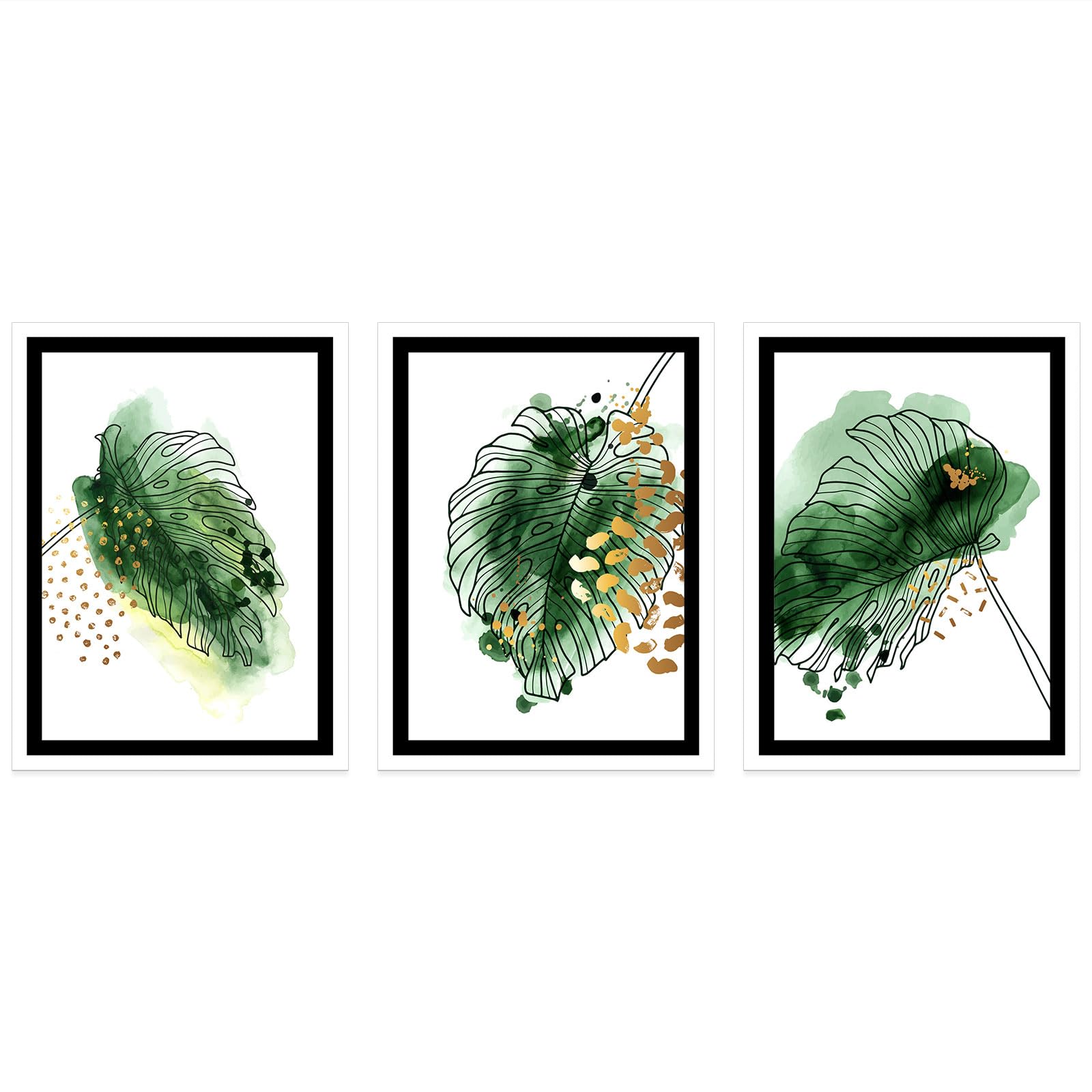 Set di 3 poster trittico – fogli 3617682402359 – foto a pagina intera – 3 poster – 70 x 100 cm (cornici non incluse)