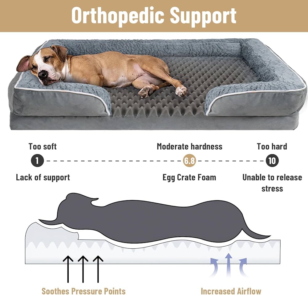 Panier Chien Grande Taille, Memoire De Forme Lit Pour Chien Pour