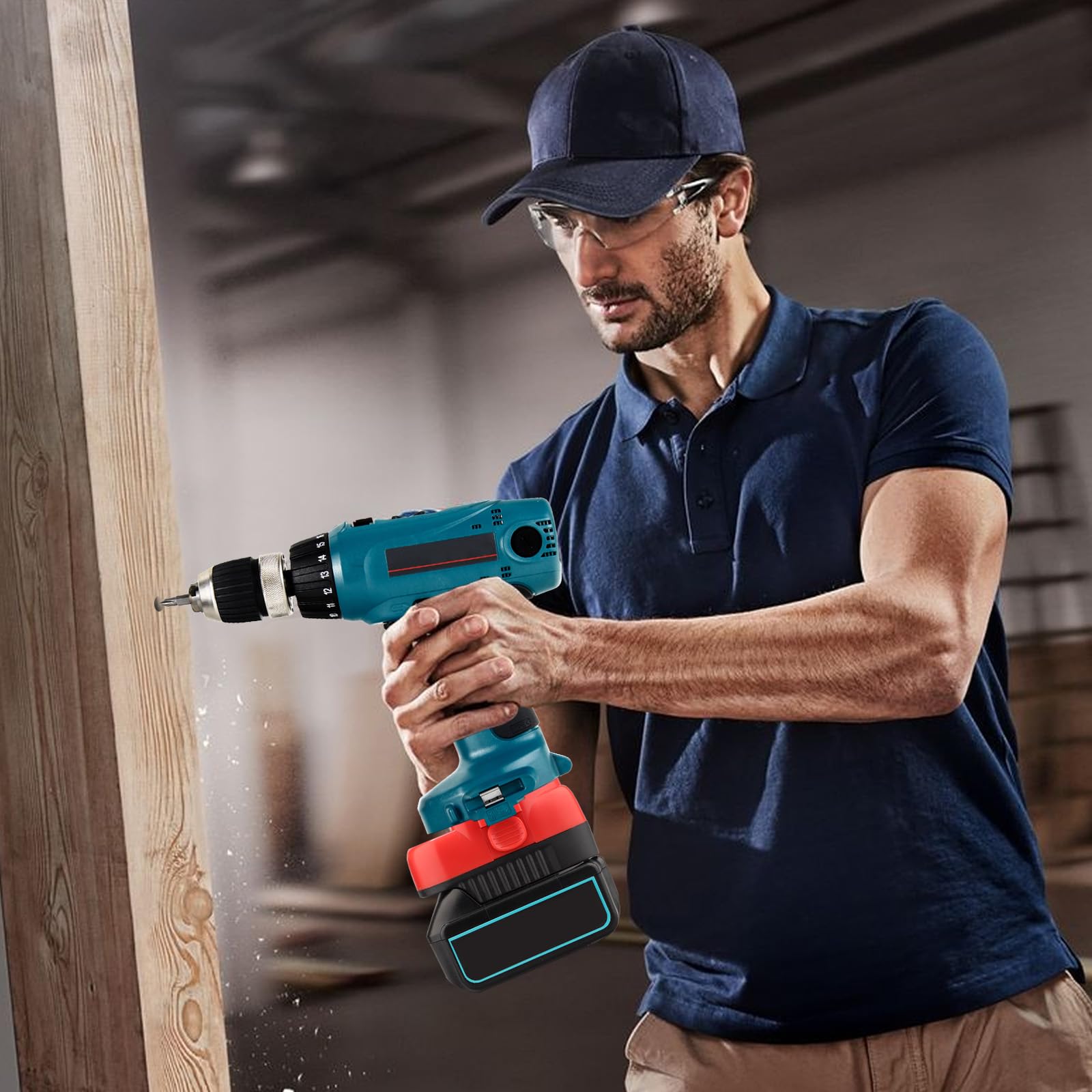 Adaptador de uso para herramientas Makita Ni-Cd Ni-Mh, para Makita 18V LXT Batería de litio BL1830 BL1850 BL1860 BL1840 Convertir a Makita 12V 14.4V Ni-Cd/Ni-Mh, alimentación para herramienta