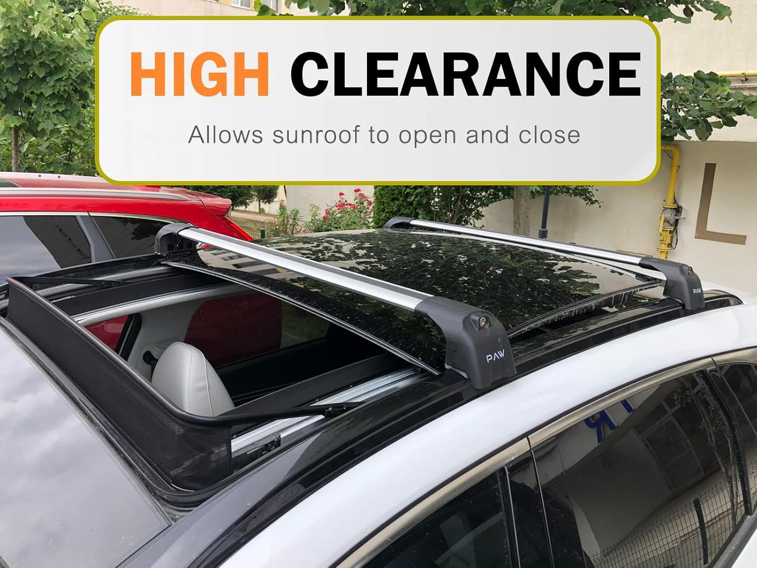for Hyundai Santa Cruz Roof Rack Cross Bars Flush Rail Alu Black