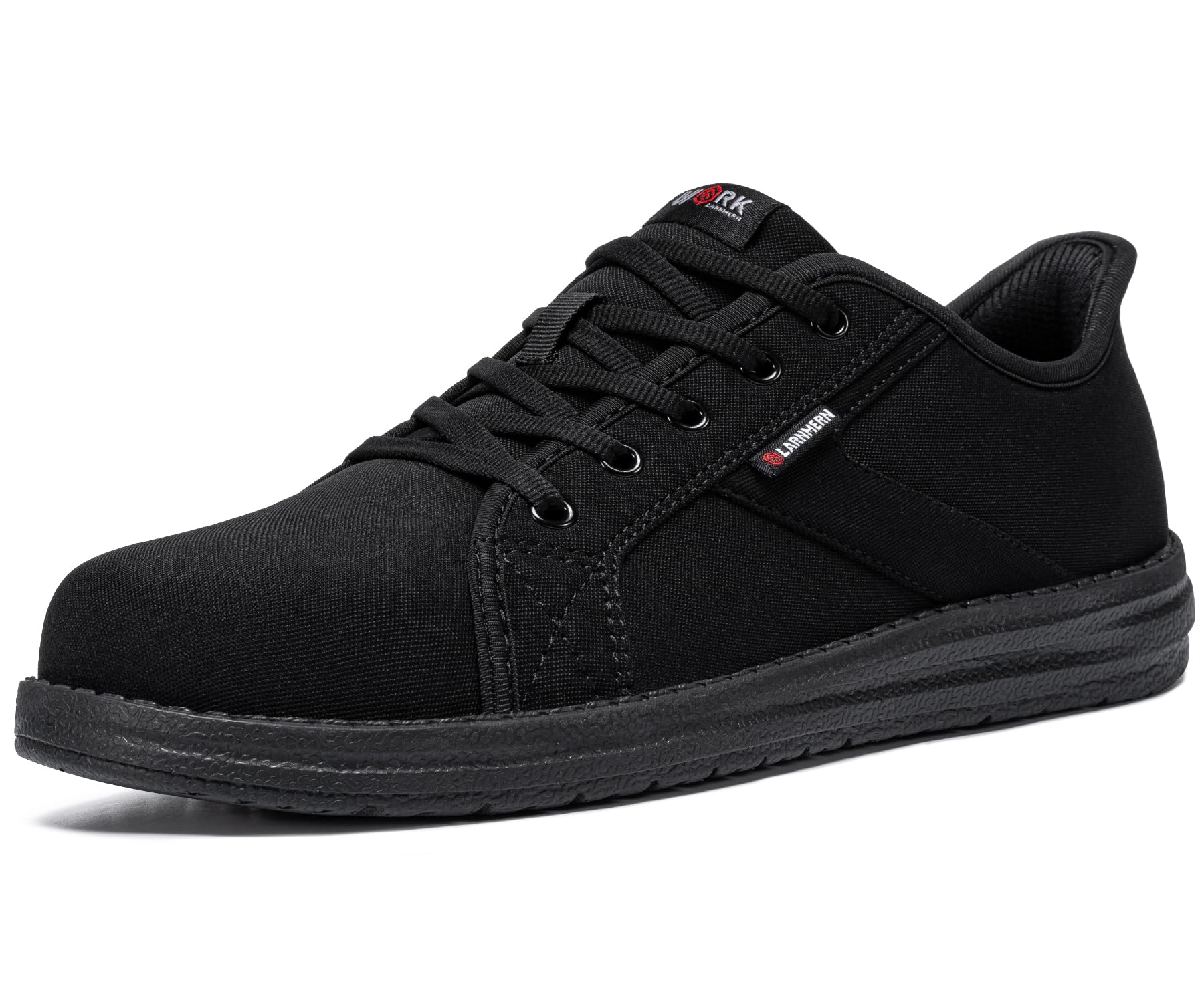 LARNMERN Arbeitsschuhe Herren Sicherheitsschuhe Leichte Stahlkappenschuhe Bequeme Stahlkappe Skateboard-Schuhe Dämpfung