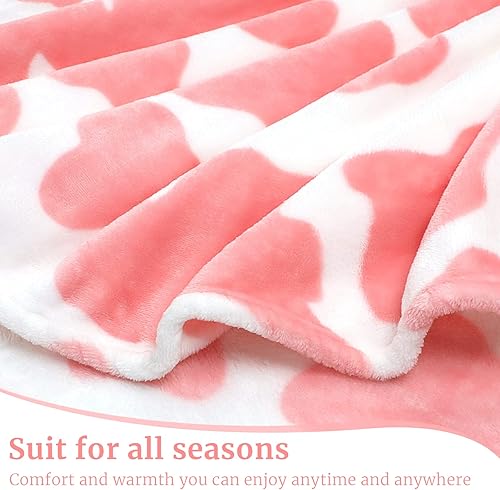 Miniatura 6 de HSEEC Mantas y mantas de tamaño King, manta cálida de forro polar suave rosa para cama de 108 x 90 pulgadas