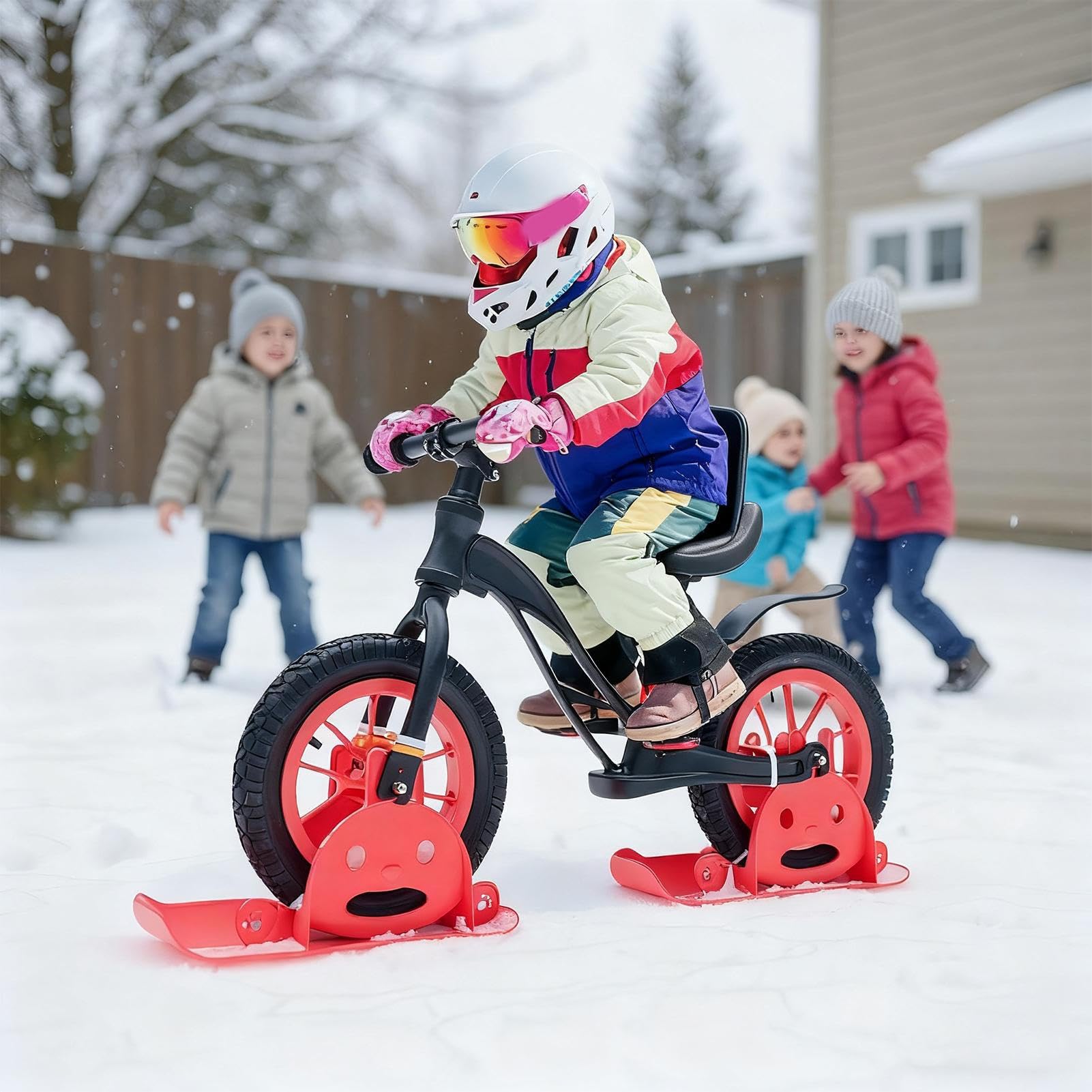 Scooter sci da neve | 1 paio di tavole da slitta senza pedali - Montaggio portatile per Walker Golf car Strada Montagna Guida Quotidiano Strade all'aperto Avventura Parco - Guida Avventura Giornaliera