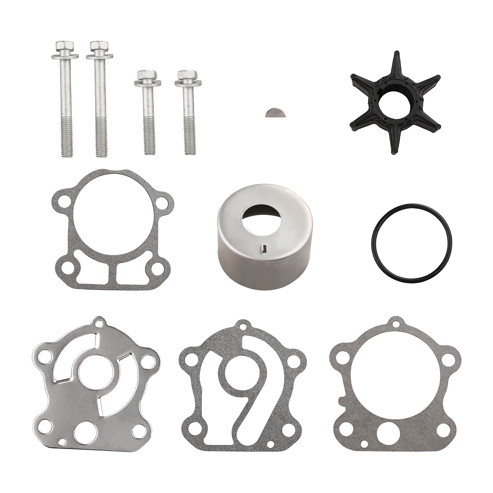 JDMON Water Pump Impeller Kit Compatible with Yamaha Outboard 60hp 70hp C75 E75 P75 C80 C90 80hp 90hp Replacement for 692-W0078-A0-00 Sierra 18-3370