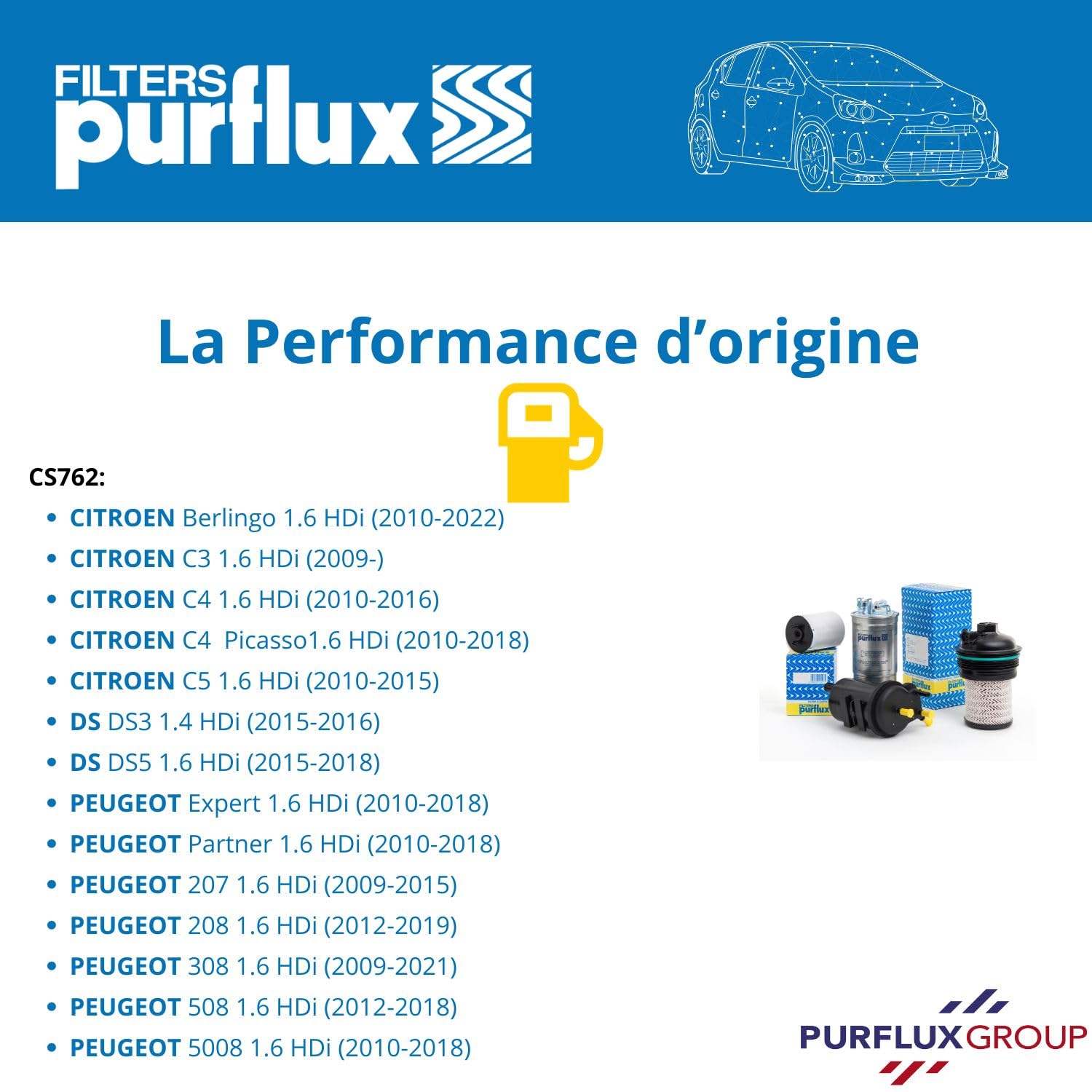 Filtr Paliwa PURFLUX CS762
