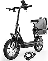 Vista 9 de VOLPAM Scooter eléctrico para adultos, scooter eléctrico plegable para adultos, motor de 500 W, velocidad de 22 MPH, rango de 27 millas, neumáticos