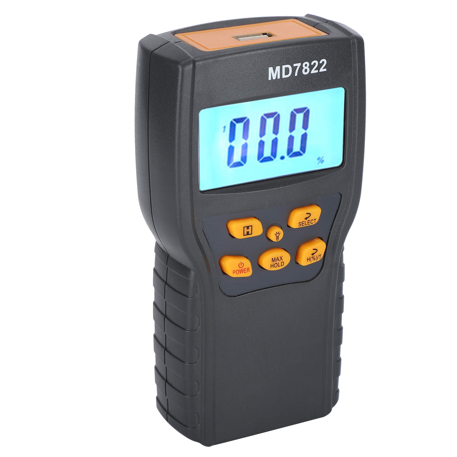 Hidyliu Feuchtigkeitsmesser, Digitaler Getreidetester mit Langer Sonde, Genaue Messung für Weizen, Reis, Mais, 14 X 7,1 X 3,3 Cm