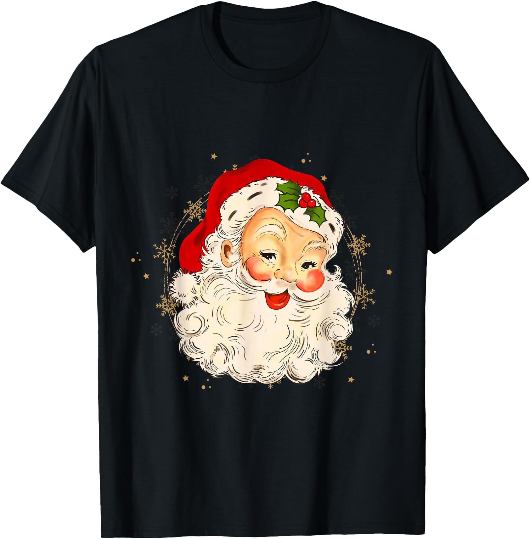 Retro Vintage Christmas in July I Believe in Santa Claus T-Shirt