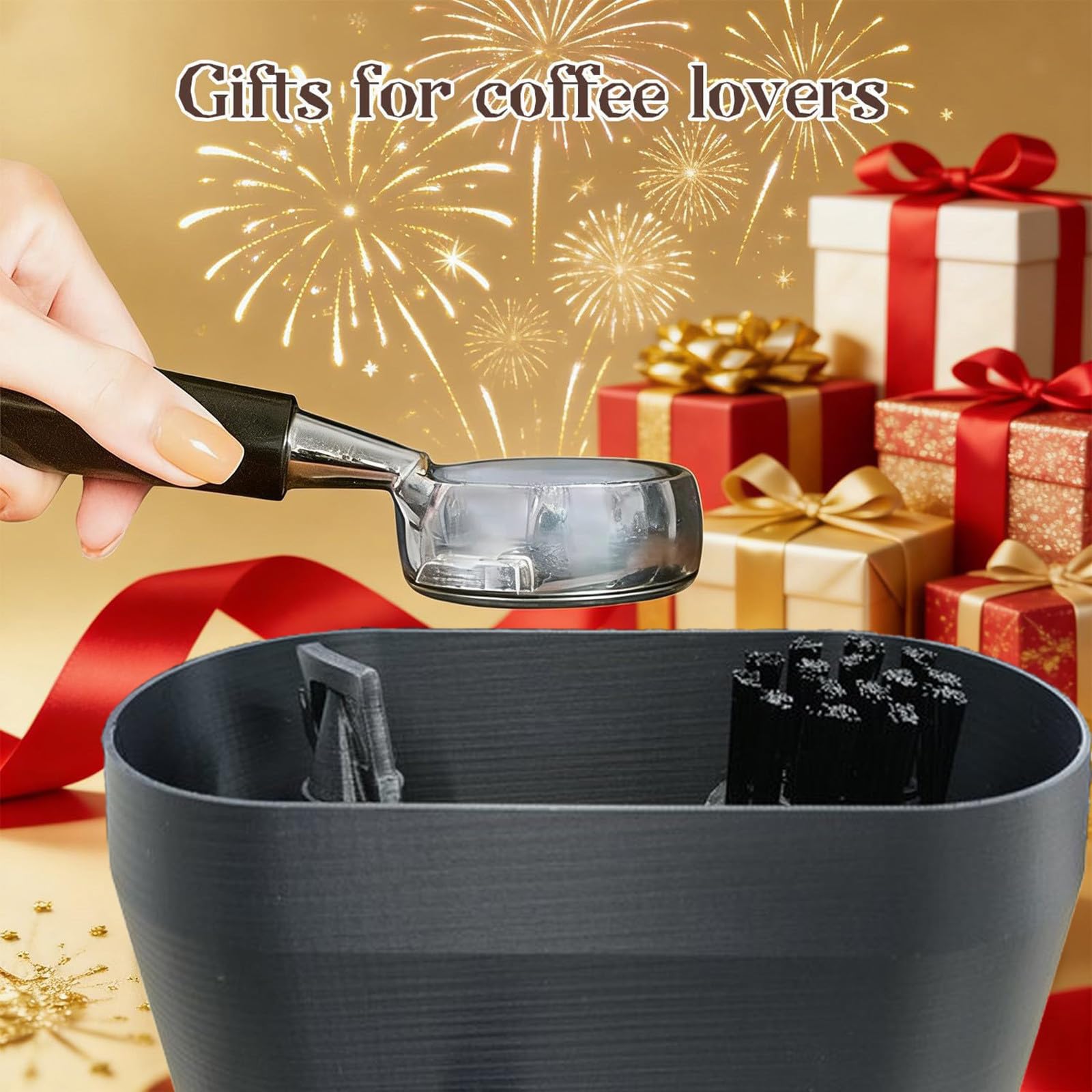 Kit de limpieza de portafiltro de café, limpiador eléctrico de cajas, recogedor de tierra, cepillo profesional para espresso, dispositivo de filtro de máquina de café para sistemas barista