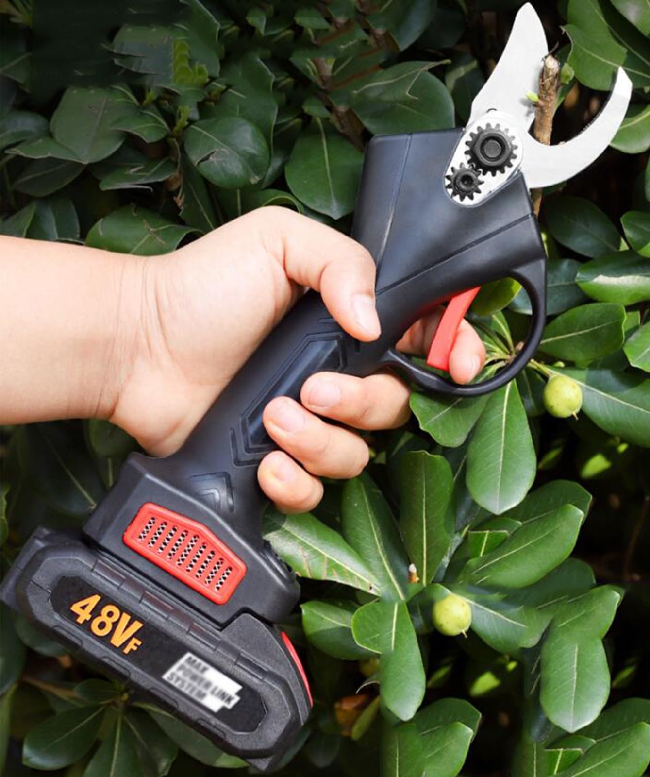 Tijeras De Podar EléCtricas, Podadoras DoméSticas PortáTiles, Tijeras De Podar EléCtricas Cortador De Ramas EléCtrico 48vf, Podadora InaláMbrica con Motor Sin Escobillas A