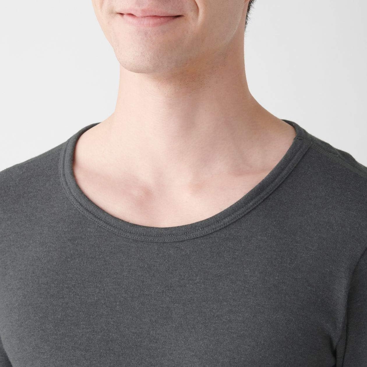 Amazon 無印良品 アンダーウェア 綿とウールで真冬もあったかクルーネック長袖tシャツ メンズ Tシャツ カットソー 通販