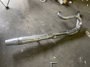 ふーにーず　ショベルヘッド用サンダーヘッダーマフラーメーカー純正ブラック ふーにーず様専用 ショベルヘッド用サンダーヘッダーマフラーメーカー