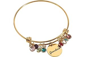 7-Day Deep Cleaning Grandma Birthstone Bangle Bracelet