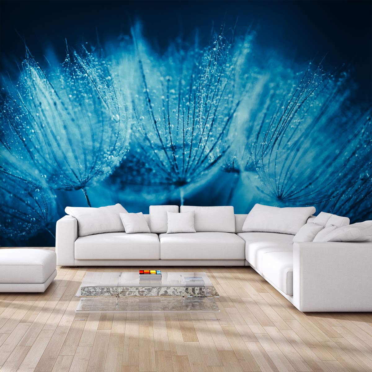 Muralo Fototapeta z włókniny 400 x 280 cm, naturalna tapeta ścienna, flora, kwiaty, dmuchawiec, salon, sypialnia, nowoczesne obrazy ścienne XXL, dekoracja ścienna, szer. 400 cm x wys. 280 cm